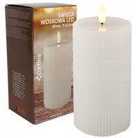 ŚWIECA WOSKOWA LED ŚWIECZKA NA BATERIE OZDOBA Z EFEKTEM PŁOMIENIA 12,5 CM