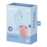 stymulator łechtaczki satisfyer cutie heart jasnoczerwony silikonowy usb