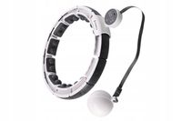 HHM16 HULA HOP WHITE Z MAGNESAMI I OBCIĄŻNIKIEM + LICZNIK HMS
