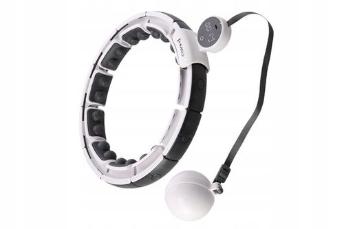 HHM16 HULA HOP WHITE Z MAGNESAMI I OBCIĄŻNIKIEM + LICZNIK HMS na Arena.pl