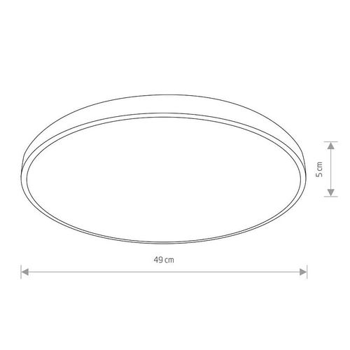 Sufitowa lampa okrągła AGNES 10979 Nowodvorski LED 32W 3000K IP44 biała na Arena.pl