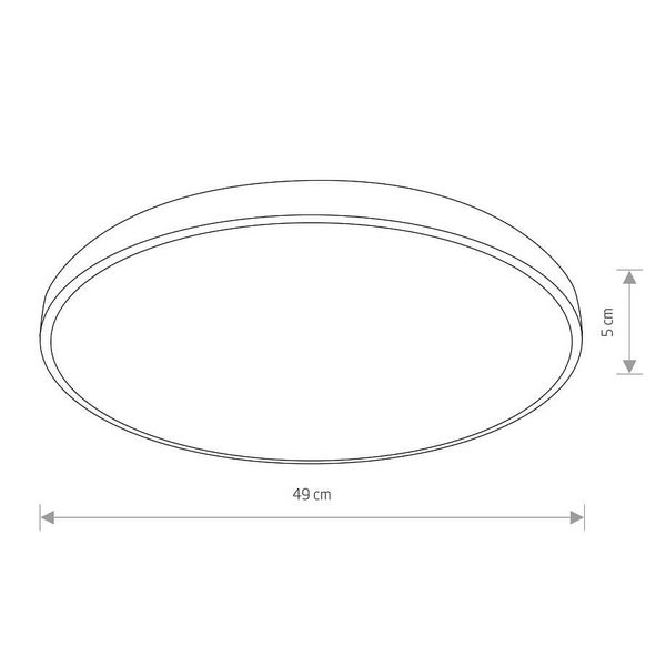 Sufitowa lampa okrągła AGNES 10979 Nowodvorski LED 32W 3000K IP44 biała zdjęcie 2