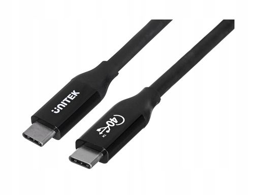 Kabel Unitek USB typ C - USB typ C 0,8 m czarny na Arena.pl