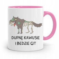 Kubek Różowy Weterynarza Dupne Kawusie Będzie Git Z Nadrukiem Ze Zdjęciem