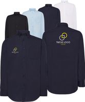 Koszula z tkaniny popelinowej TWÓJ HAFT LOGO GRAFIKA firmowa 5 sztuk