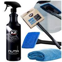 zestaw: płyn do mycia szyb k2 nuta pro glass cleaner z myjką i mikrofibrą