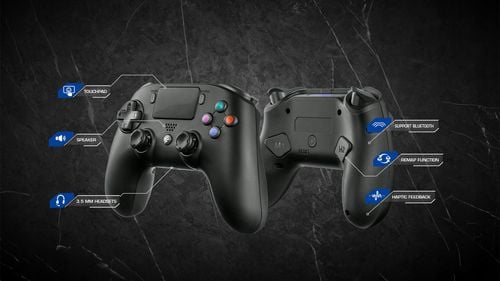 Kontroler do PS4/PC pad FLASHFIRE Bluetooth P201BK - czarny na Arena.pl