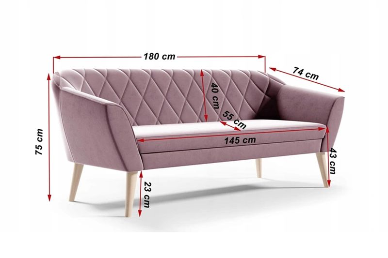 Sofa VIVA 3 - beżowy / R21 zdjęcie 2