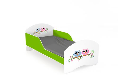 Łóżko dziecięce LEO2 160x70 biało-limonkowe na Arena.pl