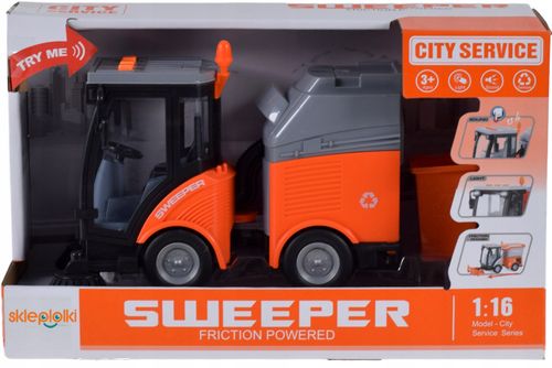 ZAMIATARKA DROGOWA ZABAWKA POJAZD ULICZNY NA BATERIE SAMÓCHÓD DLA DZIECI na Arena.pl