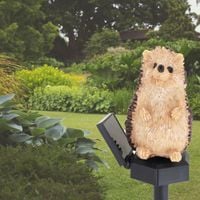 LAMPA SOLARNA JEŻ JEŻYK WBIJANA LAMPKA OGRODOWA LED CZUJNIK ZMIERZCHU SOLAR