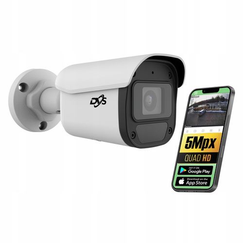 ZEWNĘTRZNA TUBOWA KAMERA IP 5 MPx POE ONVIF MIKROFON BIAŁA TUBA DVS IP POE na Arena.pl