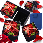 flower box mydlane róże bukiet elegancki zmysłowy prezent do kąpieli gift