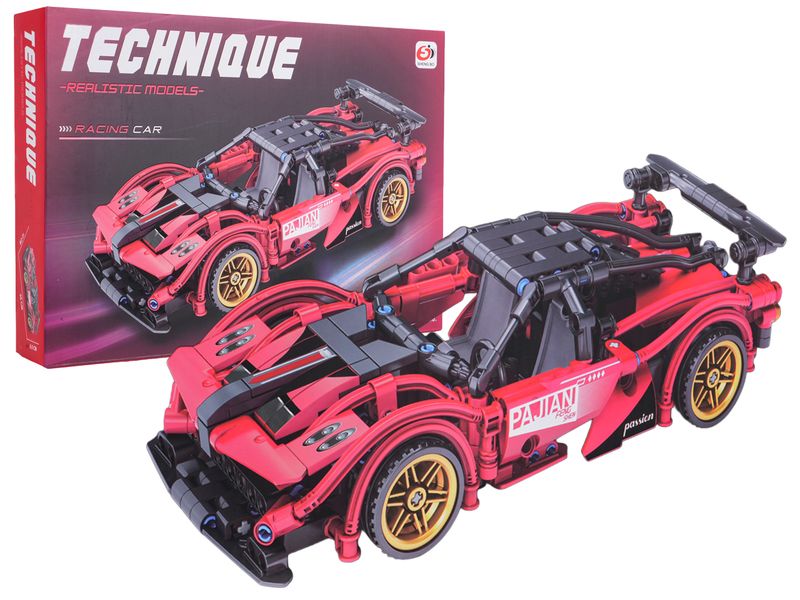 Klocki Auto Sportowe Czerwone 482El. zdjęcie 3