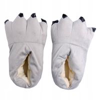 KAPCIE PLUSZOWE SZARE