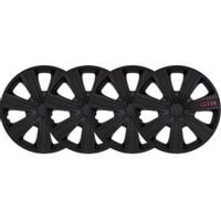 4x Kołpaki 15 GTR CARBON CZARNE SPORT