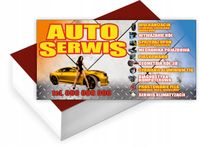 Wizytówki firmowe reklamowe 200szt dużo wzorów AUTO SERWIS