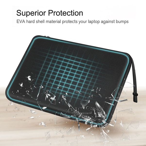 tech-protect hardpouch laptop 15-16 black/black zdjęcie 5
