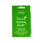 Ziaja Liście zielonej oliwki Oliwkowa maska regenerująca z kwasem hialuronowym, saszetka 7ml