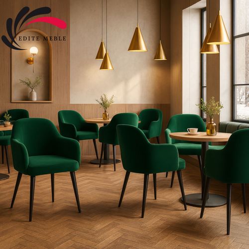 Krzesło Tapicerowane Premium KL-9 Intensywna Zieleń Piano 08 na Arena.pl