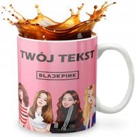KUBEK 330ml GRAFIKA PREZENT ŚWIĘTA WZÓR - KPOP BLACKPINK BTS GOT7 + IMIĘ