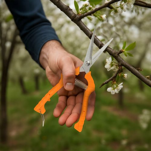 Sekator ogrodowy prosty VERGIONIC 21 cm stalowy do gałęzi i krzewów na Arena.pl