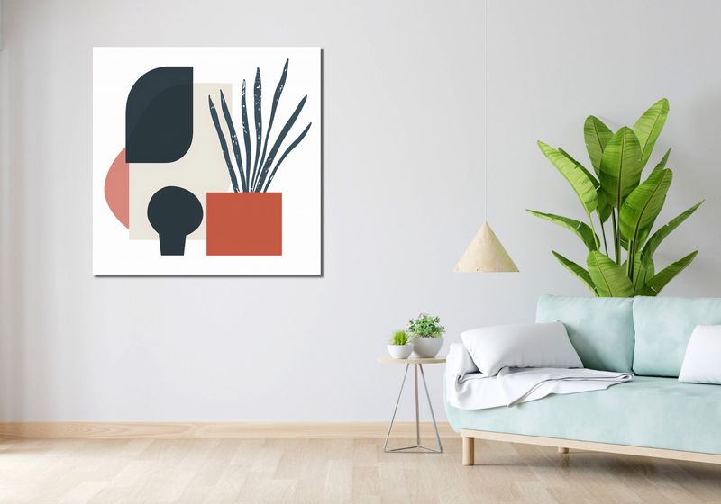 Obraz 100x100cm Zamknięte Myśli zdjęcie 2