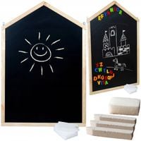 Duża Tablica Magnetyczna Kredowa Domek Zestaw