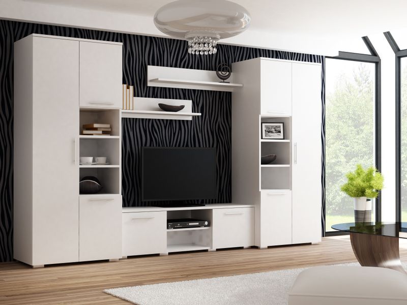 MEBLOŚCIANKA  APOLLO BIAŁA BIEL zdjęcie 1