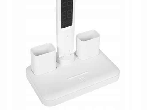 PODWÓJNA LAMPKA BIURKOWA LED Z WYŚWIETLACZEM ZEGAR DATA ORGANIZER TEMP na Arena.pl