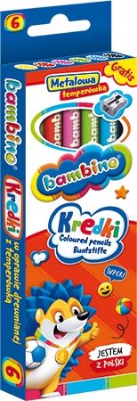 kredki bambino 6kol jumbo +temp. 0232 a'10 na Arena.pl