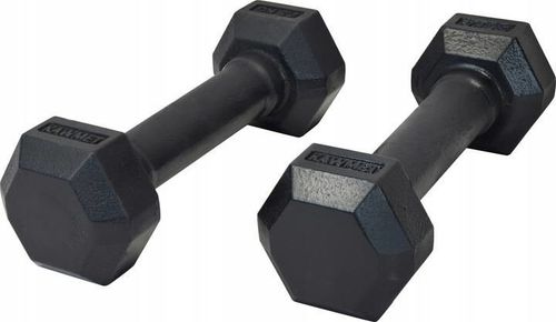 Zestaw hantli żeliwnych hexagonalnych HEX 2 x 2,5 kg na Arena.pl