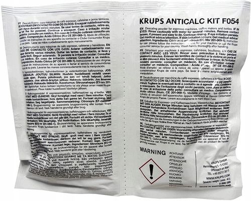Odkamieniacz Krups saszetki F054 AntiCalc do ekspresu - 2 opakowania 4x40g na Arena.pl