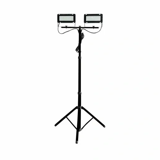 REFLEKTOR HALOGEN LED 2x40W NA STATYWIE STOJAK zdjęcie 1
