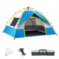 NAMIOT TURYSTYCZNY NAMIOT KEMPINGOWY 3-4 OSOBOWY KONFIGURACJA AUTOMATYCZNA