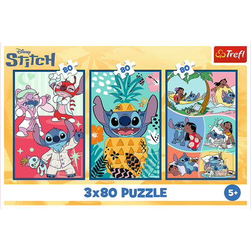 Puzzle - 3x80 - Świat Stitcha Trefl 34885 na Arena.pl