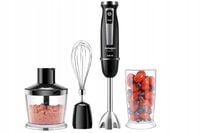 BLENDER RĘCZNY MIKSER WIELOFUNKCYJNY ROBOT TURBO BLENDER MOCNY INOX