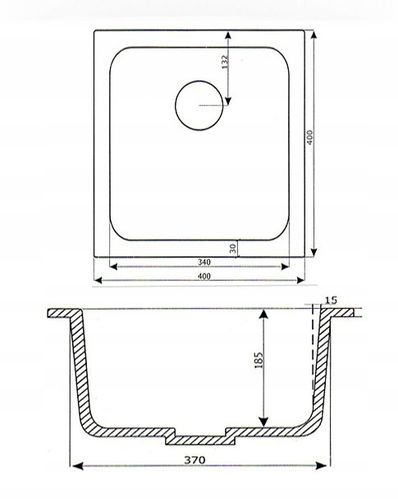 ZLEW ZLEWOZMYWAK GRANIT 8 kolorów 40x40 + SYFON na Arena.pl