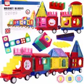 Klocki Magnetyczne Edukacyjne 3D Kreatywne 72 elementów