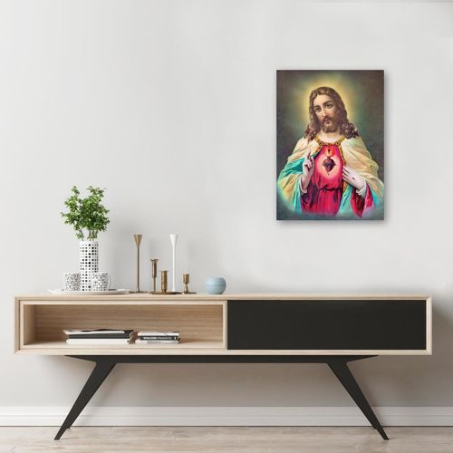 Deco Panel, Serce Jezusa Chrystusa 60x90 na Arena.pl