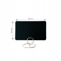 50x Cenówki Kredowe 55x90mm Etykiety Czarne Tabliczki Cenowe do Cen Sklepu