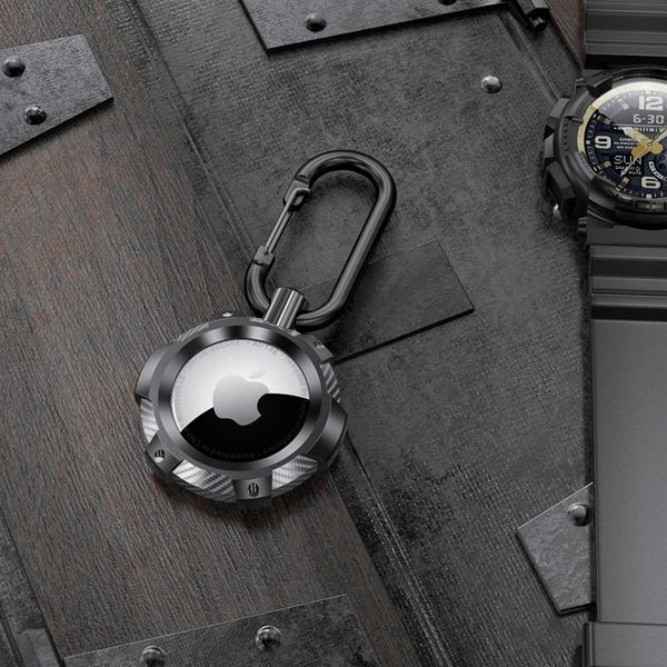 Spacecase Airtag Armor Czarny zdjęcie 5