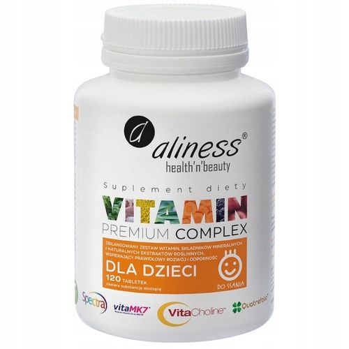 Aliness Premium Vitamin Complex dla dzieci - 120 tabletek do ssania na Arena.pl