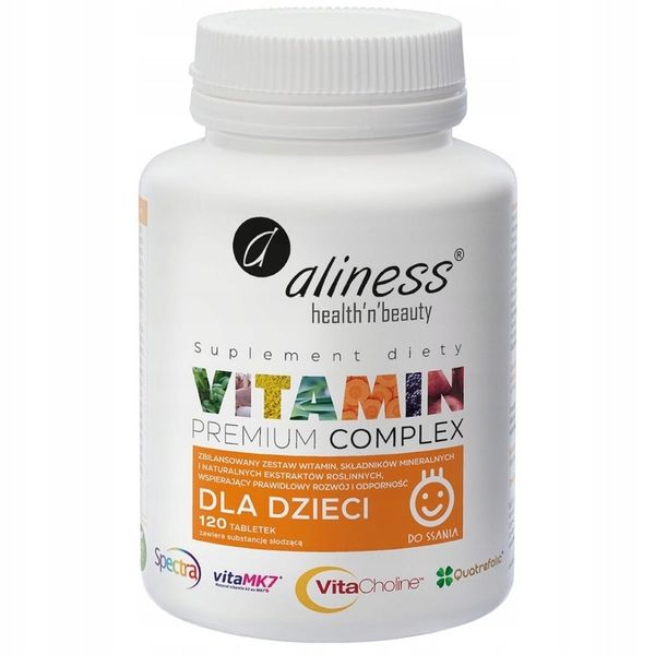 Aliness Premium Vitamin Complex dla dzieci - 120 tabletek do ssania zdjęcie 1