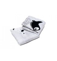 Mini Pieluszki, Przytulanka z Jonami Srebra - 2 szt (Pieski i Ptaszki na Gałązkach) 35x30 cm