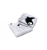 Mini Pieluszki, Przytulanka z Jonami Srebra - 2 szt (Pieski i Ptaszki na Gałązkach) 35x30 cm