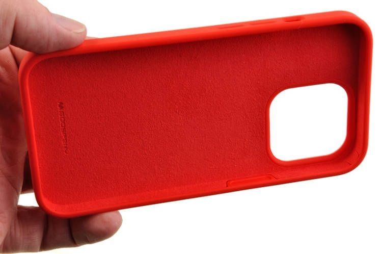 Etui Mercury Goospery Silicone do Apple iPhone 13 czerwony zdjęcie 4