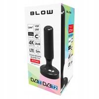 MOCNA ANTENA AKTYWNA POKOJOWA DVBT2 TV FHD 4K MUX-8 LTE WZMACNIACZ MAGNES