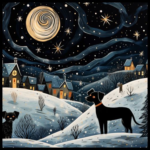 Plakat 90x90cm Nocny Psi Patrol na Arena.pl