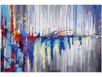 60X40CM ABSTRAKCYJNY WODOSPAD OBRAZ